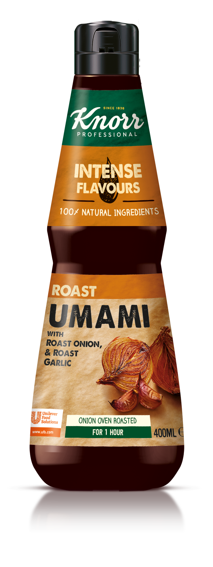 Esencja Umami Knorr Professional 0,4 l - Wykonana z naturalnych składników takich jak pieczona cebula i czosnek.